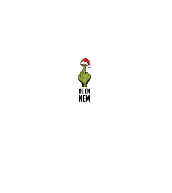 Szeretem a karácsonyi páros pólókat, de én nem Grinch Fehér pólóra minta szürke pólón