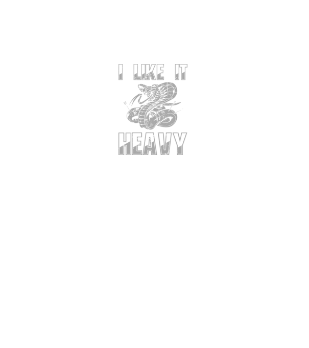 I like it heavy minta fekete pólón