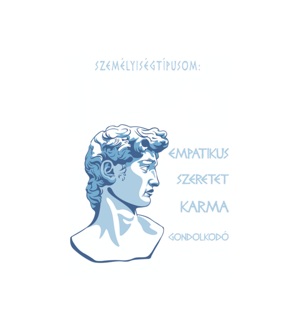 16 Személyiségtipus GREEK STYLE INFJ A VÉDŐÜGYVÉD minta fehér pólón