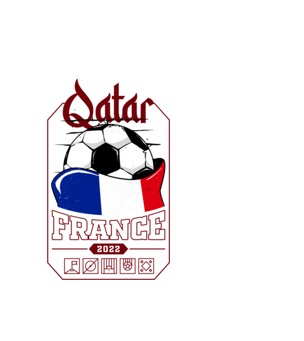 Quatar team france minta fehér pólón