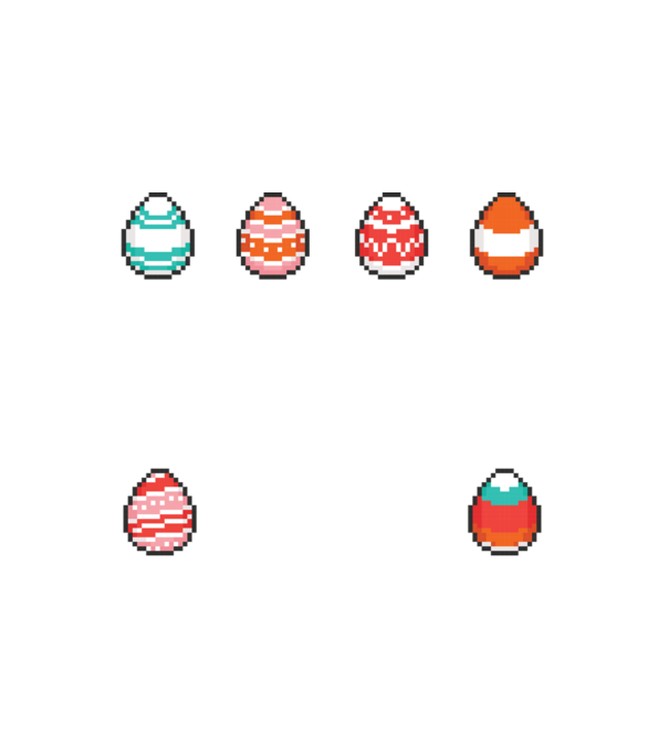 Virtuális húsvét minta fehér pólón