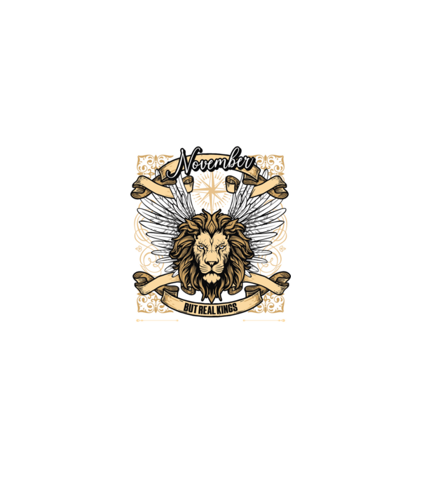 KINGS ARE BORN 1975 - NOVEMBER minta fehér pólón