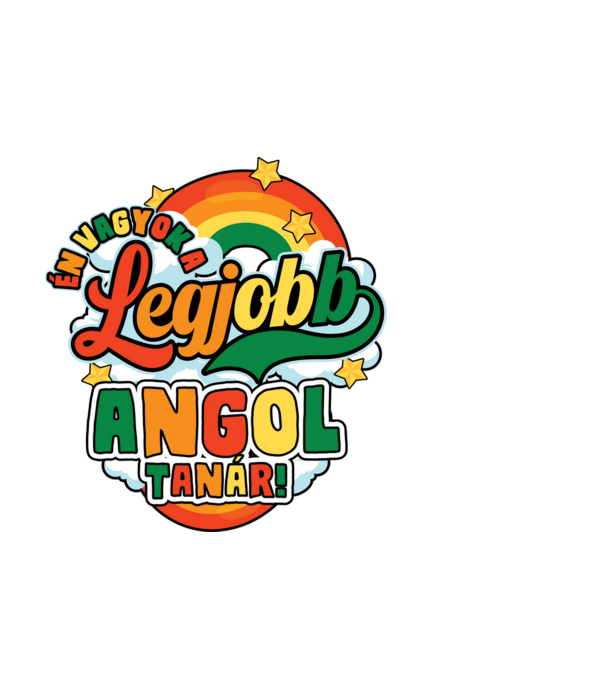 Legjobb angol tanár minta fehér pólón