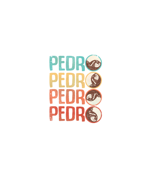 Pedro Pedro retro minta fehér pólón