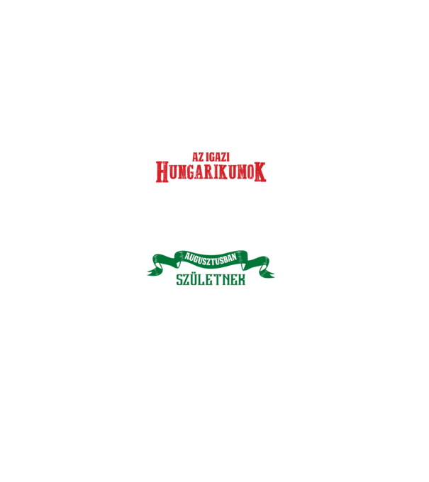 Szülinapos hungarikum AUGUSZTUS minta fekete pólón