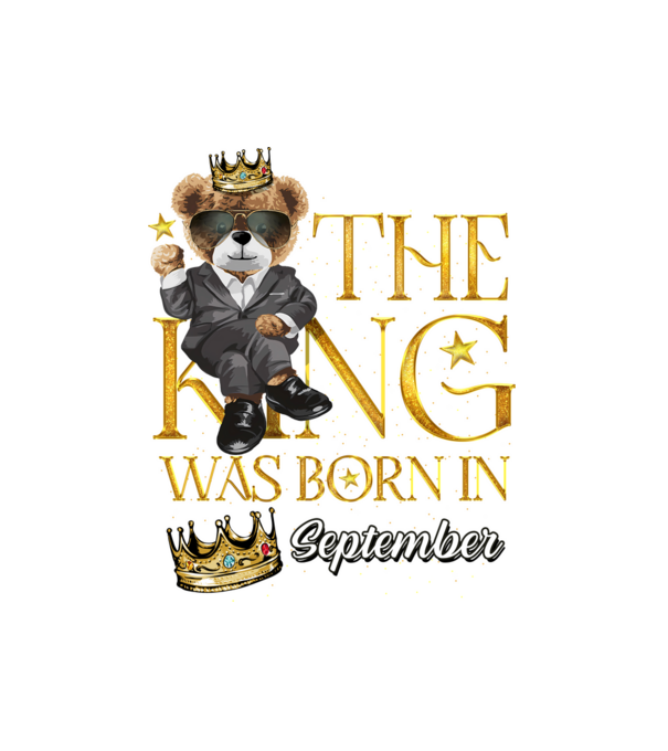 The king was born int SEPTEMBER minta fehér pólón