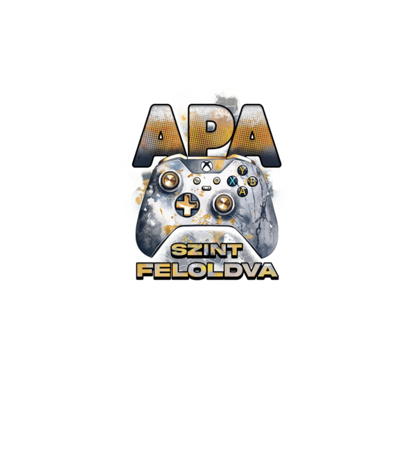 Apa szint feloldva minta fekete pólón