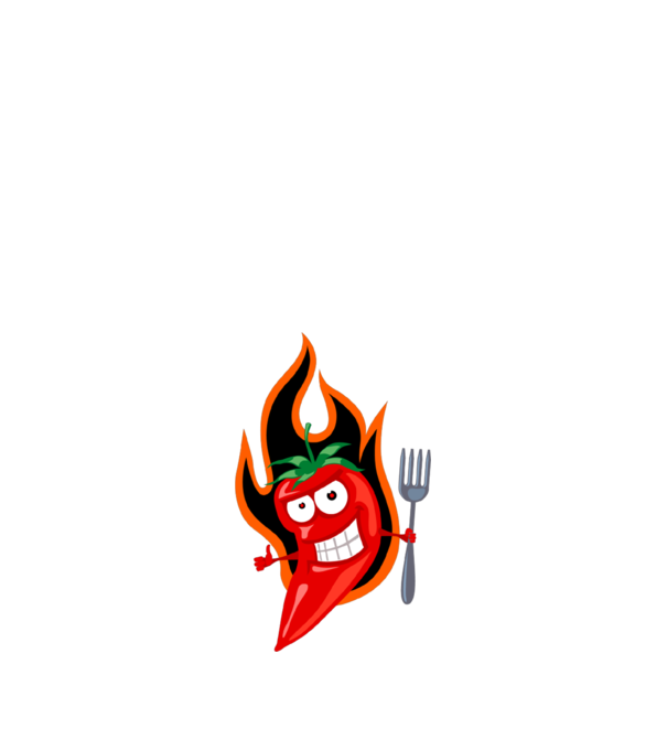 chilli minta fehér pólón
