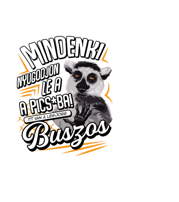 Itt van a legjobb Buszos minta fekete pólón