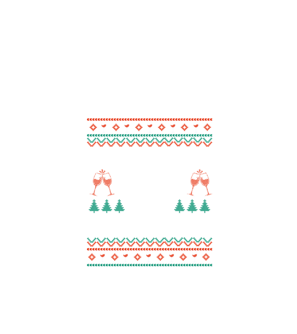Fueled by wine and christmas minta fekete pólón
