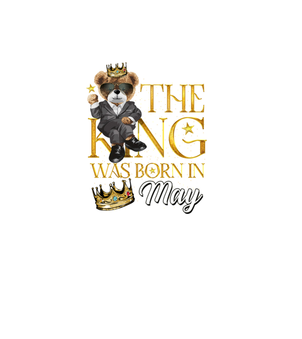 The king was born int MAY minta fekete pólón