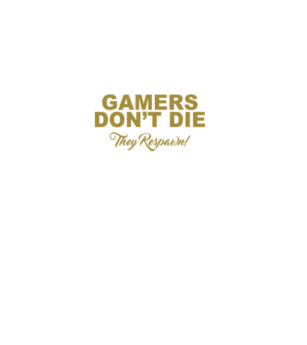 Gamers don't lie minta fekete pólón