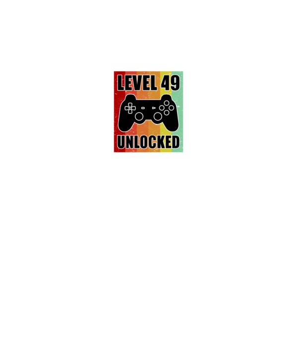 level 49 unlocked retro gamer minta fekete pólón