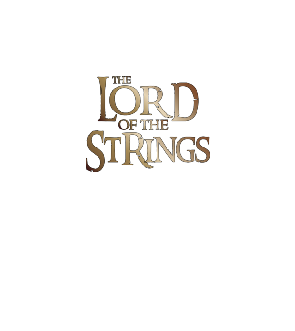 Lord of the Strings minta fekete pólón