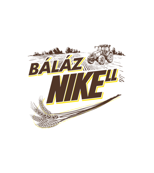 BálázNIKEll minta fehér pólón