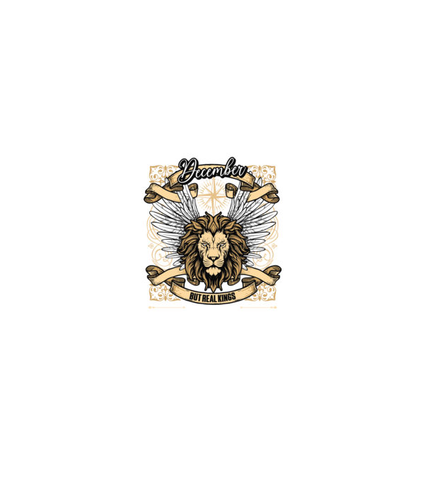 KINGS ARE BORN 1985 - DECEMBER minta szürke pólón