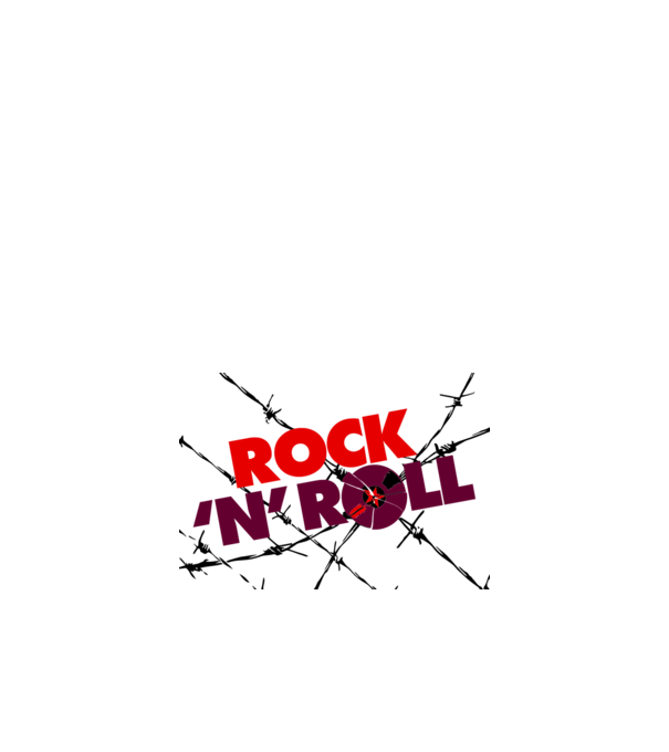 Rock-N-Roll-Wallpaper minta homokszín pólón