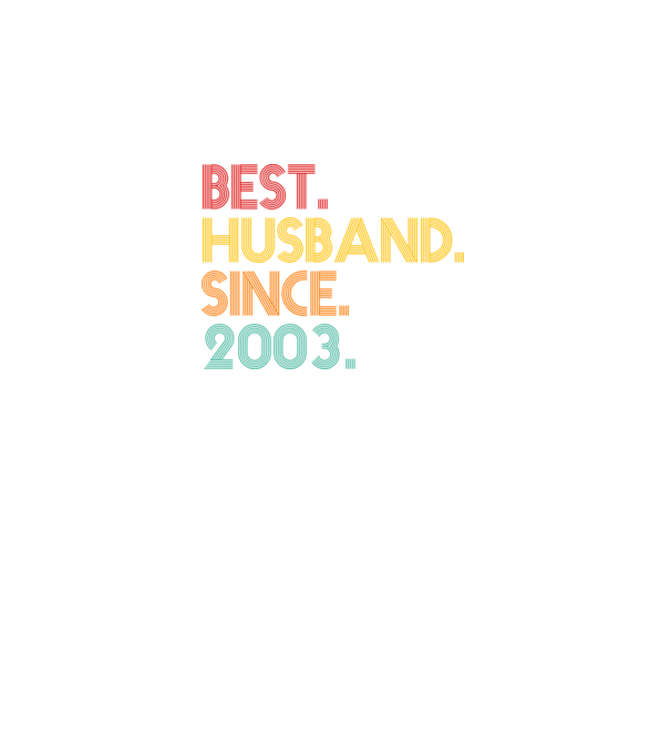best husband since 2003 retro minta fekete pólón