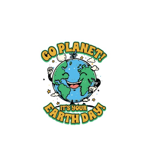 Go planet minta fehér pólón