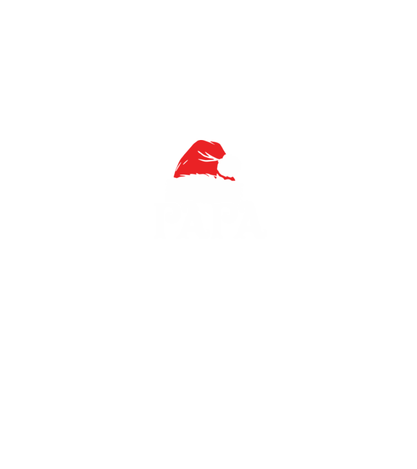 Mikulás sapka Papa minta fekete pólón