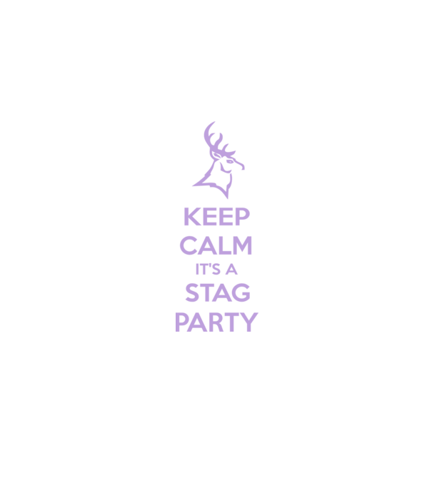Keep calm stag party on minta fekete pólón