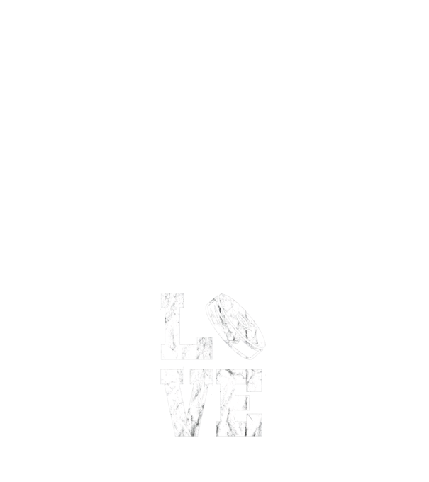 Love hockey minta sötétkék pólón