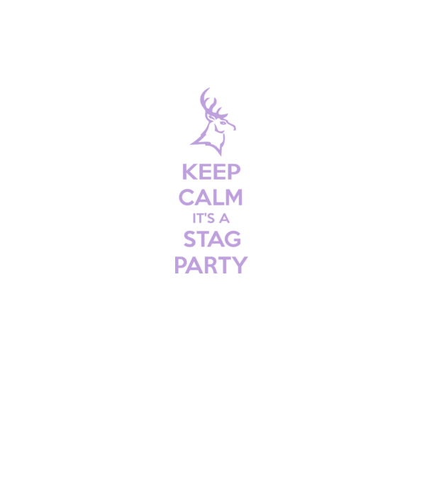 Keep calm stag party on minta fekete pólón