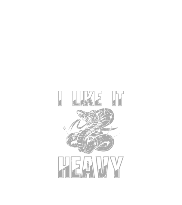 I like it heavy minta fekete pólón