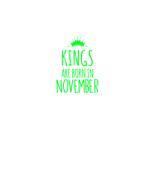 Kings are born in - November minta szürke pólón