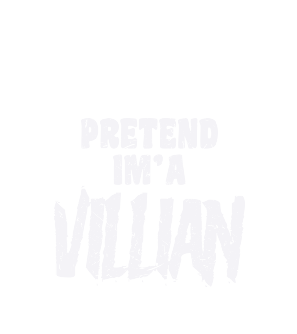 Farsang Villian minta fekete pólón