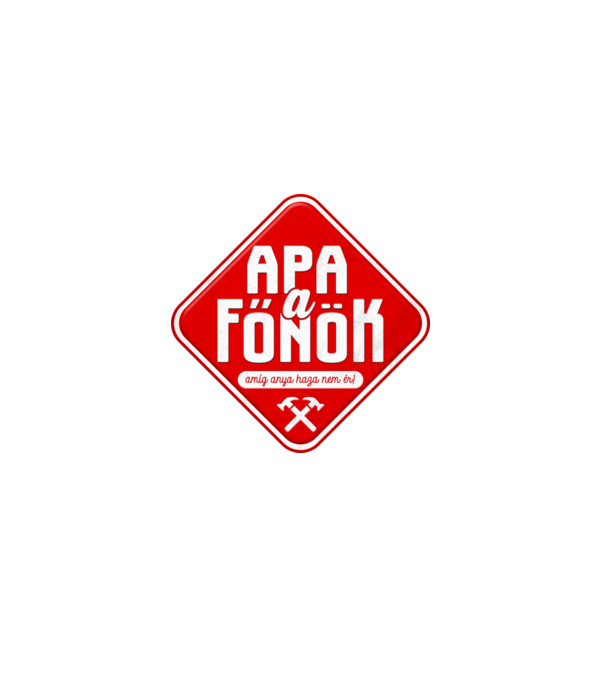 Apa a Főnök minta szürke pólón