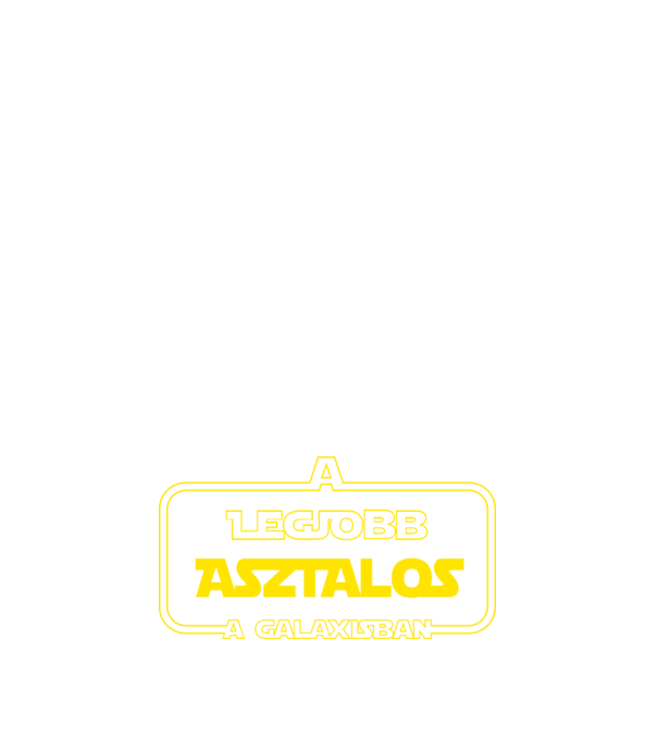 Legjobb asztalos a galaxisban minta sötétkék pólón