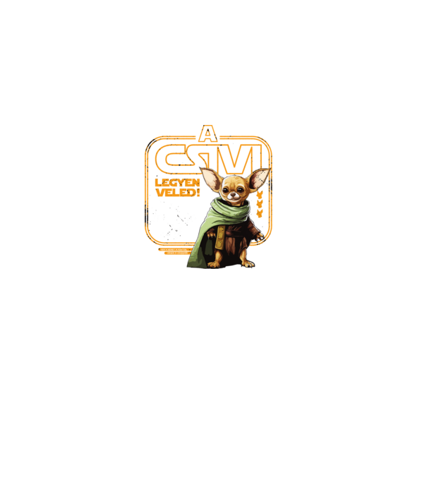 A csivi legyen veled minta fekete pólón