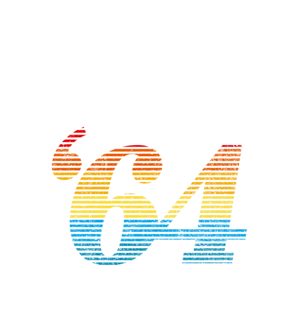 Retro születésnap 1964 minta fekete pólón