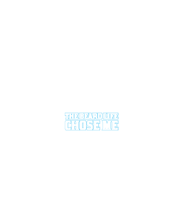 I didn't choose the beard life minta fekete pólón