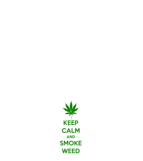Keep calm - SMOKE WEED minta piros pólón
