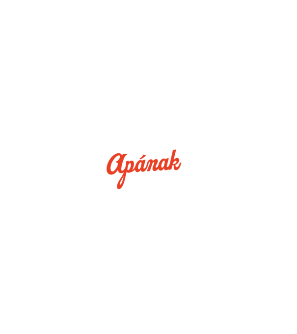 Csak a puffin Apa minta fekete pólón