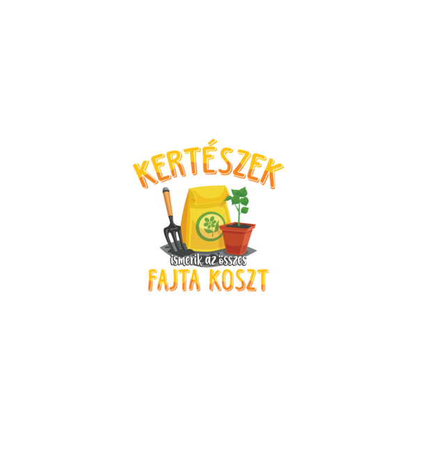 kertészek minta szürke pólón