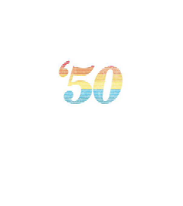 Retro születésnap 1950 minta fehér pólón