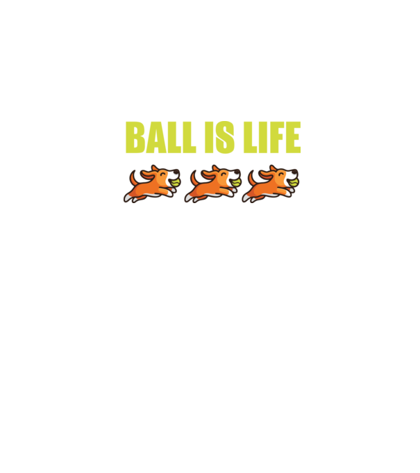 Ball is life minta sötétkék pólón