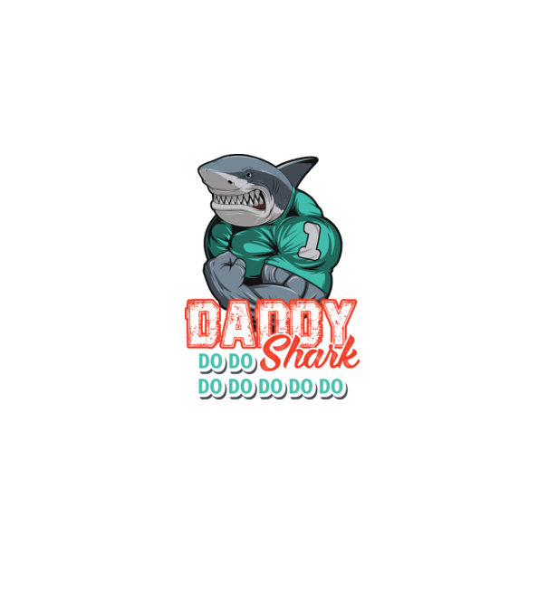 Daddy Shark do do do do minta fehér pólón