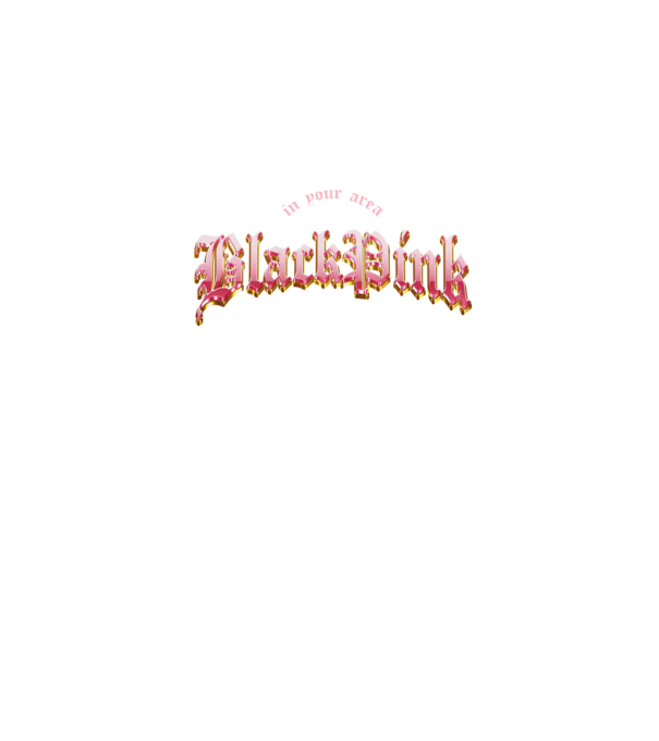 BLACPINK in your area minta sötétkék pólón