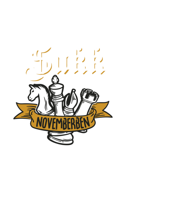 szülinapos sakk legenda__november minta fekete pólón