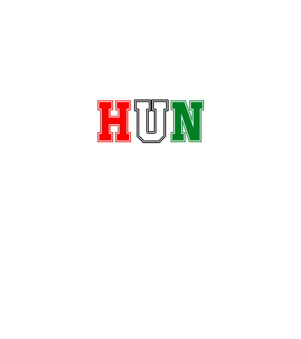 Team Hun szurkolói póló minta fekete pólón