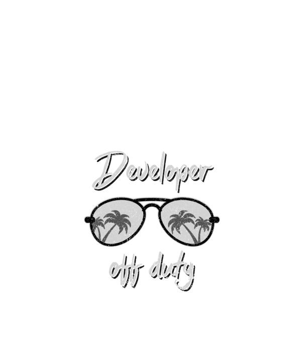 Developer off duty minta királykék pólón