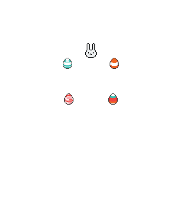 Virtuális húsvét  minta sötétkék pólón