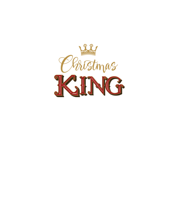 Christmas King minta fekete pólón