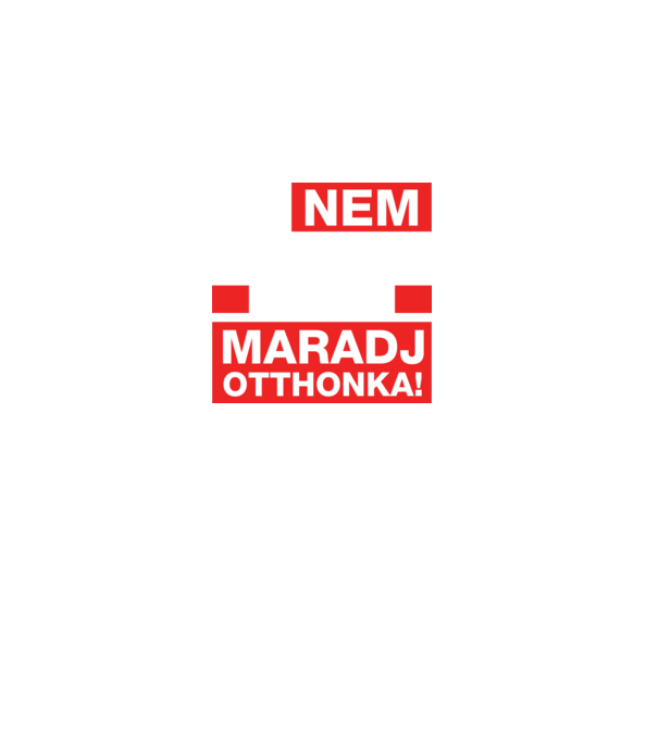Maradj otthonka minta sötétkék pólón