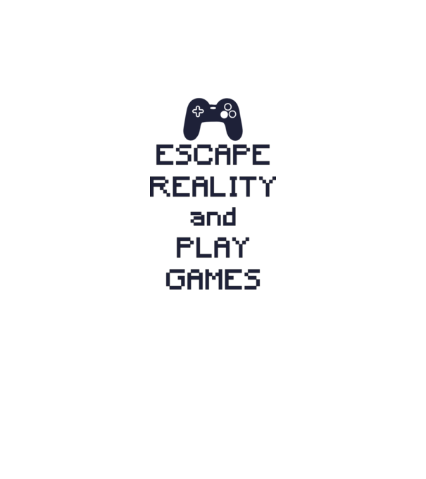 Escape reality minta fehér pólón