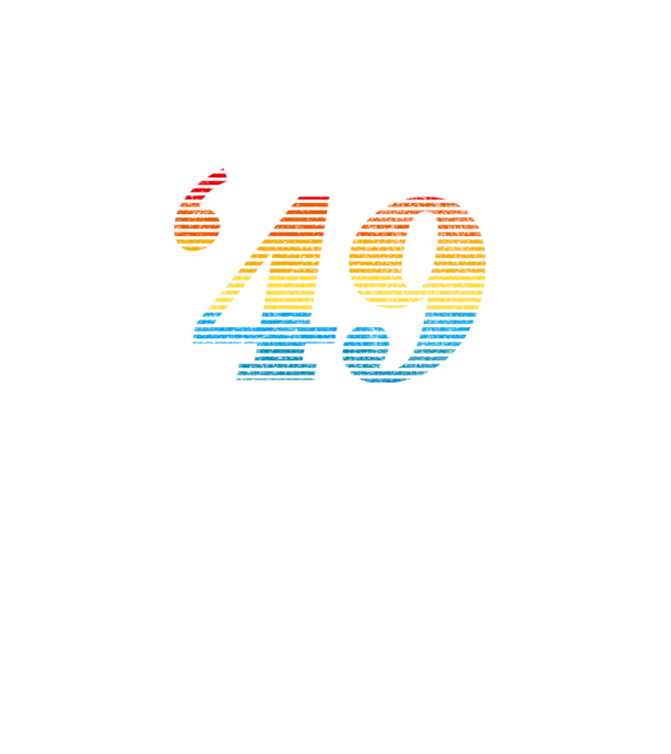 Retro születésnap 1949 minta türkiz pólón